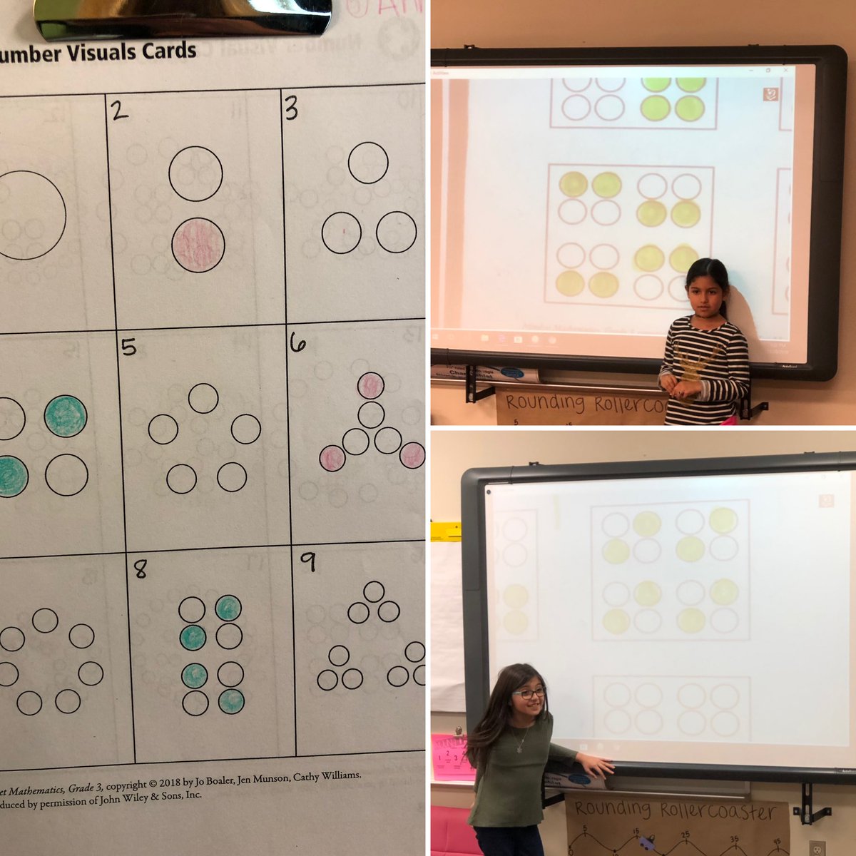 3rd graders at Brockett are learning different ways to represent a half. ⁦<a href="/joboaler/">Jo Boaler</a>⁩ ⁦<a href="/mathmisd/">MISD Math Department</a>⁩ #3rdgrademath #JanetBrockettElementary #funmath
