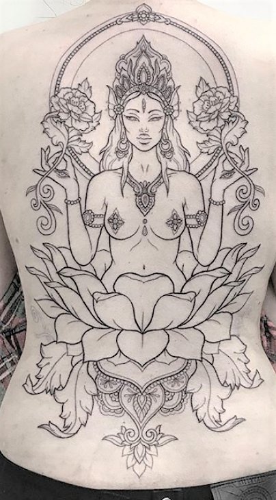 Indian inspired artwork tattoo