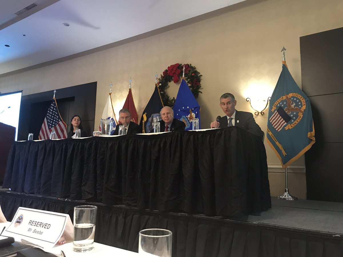 WPRC1's tweet photo. #WPRC Executive Director David Costello addresses 800+ attendees at @DLAMIL #JAPBI regarding #FY19 #NDAA priorities and FY20 legislative landscape for the #defenseindustrialbase https://t.co/nBEciPPNYI