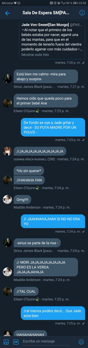 Momentos tensos 

Momentos de risa 

<a href="/SiriusRoleplay/">Sirius James Black [pause por examenes]</a> @QuinnOqueen_ <a href="/BlackDiggory/">Diggory Black</a> <a href="/CedPatrickD/">Cedric Patrick Diggory de Von-Sweet</a> <a href="/BelyskaPotter/">Belyska P. S. Diggory Von-Sweet</a> @Maddistty @Isla_Davies_ <a href="/_GigiRussell_/">ME MUDO —— MIRAR FIJADO</a> @anewhitemagic @JaceWaylandFake <a href="/Helm3r_S/">Helmer Drácula Belmont /Shiva</a>