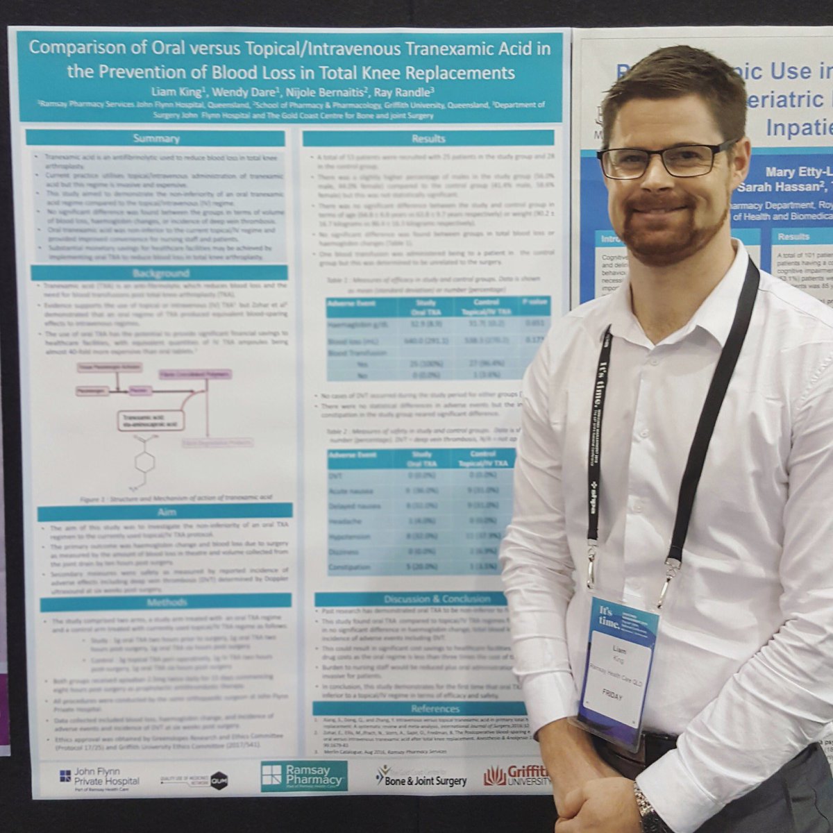 MPharm graduate Liam King presented his latest research findings at @the_shpa National Conference last week. Liam is an oncology and clinical trials pharmacist, and just one of our many #remarkablealumni @griffithalumni @Griffith_Health @QUMNetwork