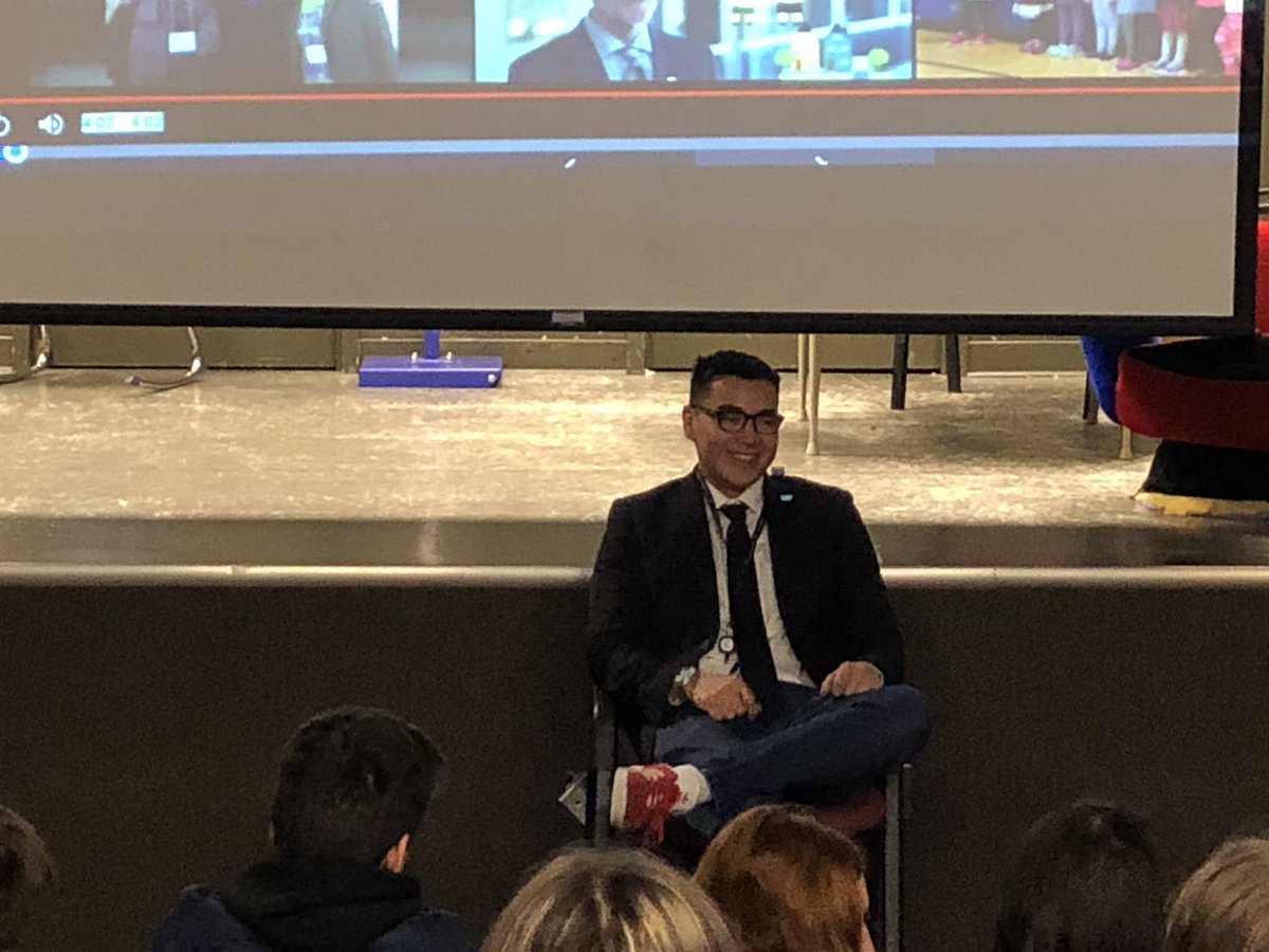 Tyrell Bird is sharing his journey in education and life with the students of Westdale School! <a href="/PembinaTrails/">Pembina Trails SD</a> <a href="/westdale_school/">Westdale School</a>