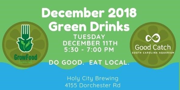 andreamodonnell's tweet photo. The next #CHSgreendrinks Tues Dec 11 @HolyCityBrewing is all about local! @growfoodchs & @SCaquarium #GoodCatch team up for a delicious evening of #localseafood #localproduce & #localbeer! #dogoodeatlocal #goodcatchgoeslocal @scccl Register here: https://t.co/zCeJSfL1XM https://t.co/ZXtS5b0eDi