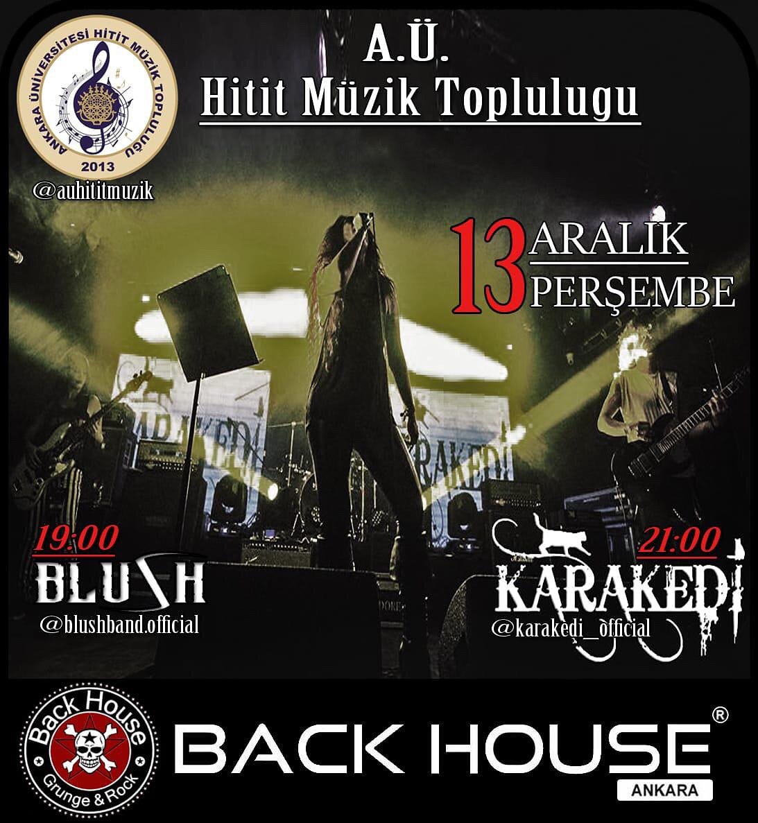 Yeni Dönemde, Yeni Yönetim ve Yeni Üyelerimizle Birlikte Yine Dopdolu Bir Etkinlikle Sizlerleyiz ! 

🥁🎸BLUSH ve Ardından KARAKEDİ'nin Sahne Alacağı TANIŞMA PARTİMİZ'e Hepiniz Davetlisiniz 🎉🎶 
⏳13 Aralık Perşembe, Saat 19:00'da
📌BACK HOUSE / Kızılay 'da