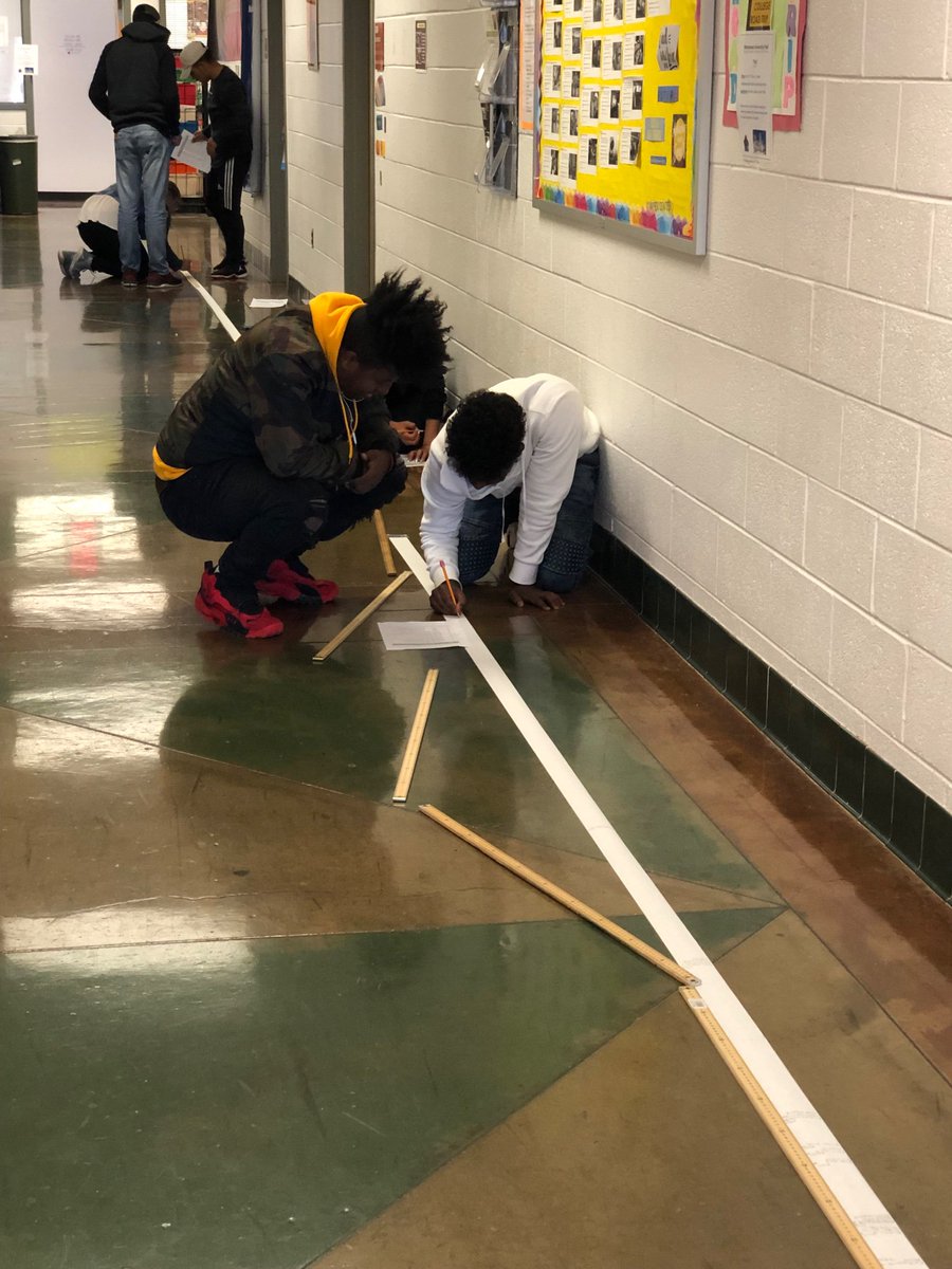 Earth’s historic timeline in Mrs. Carpenter’s Earth Science class. <a href="/LangstonHS_APS/">Langston High School</a> @APSscience