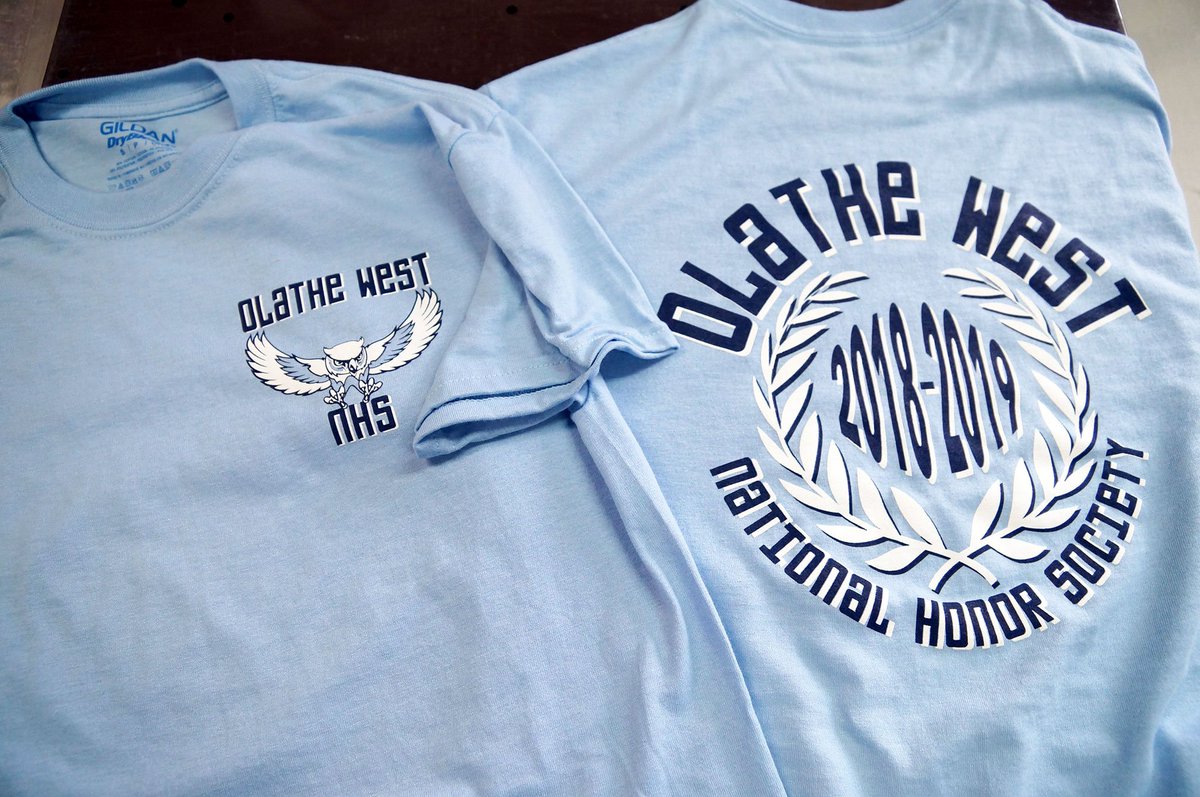 Alexandersdes's tweet image. Olathe West @OlatheWestOwls National Honor Society shirts by alexandersdesign.com
