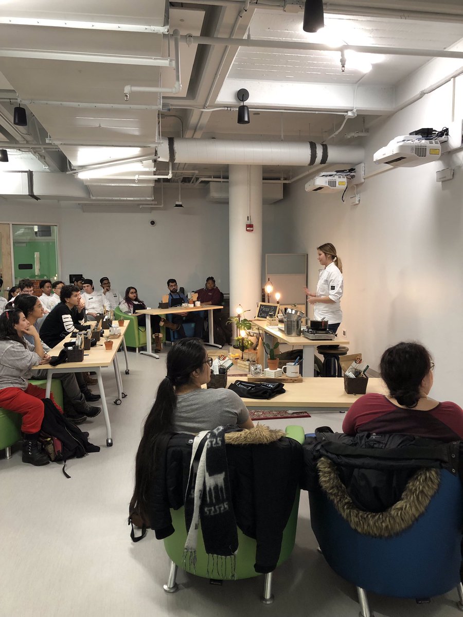 AlgonquinSS's tweet photo. It’s a full house at our #ACMasterclass with Exec Chef and AC Alumni Katie Ardington! https://t.co/hZ9GCpTkPR