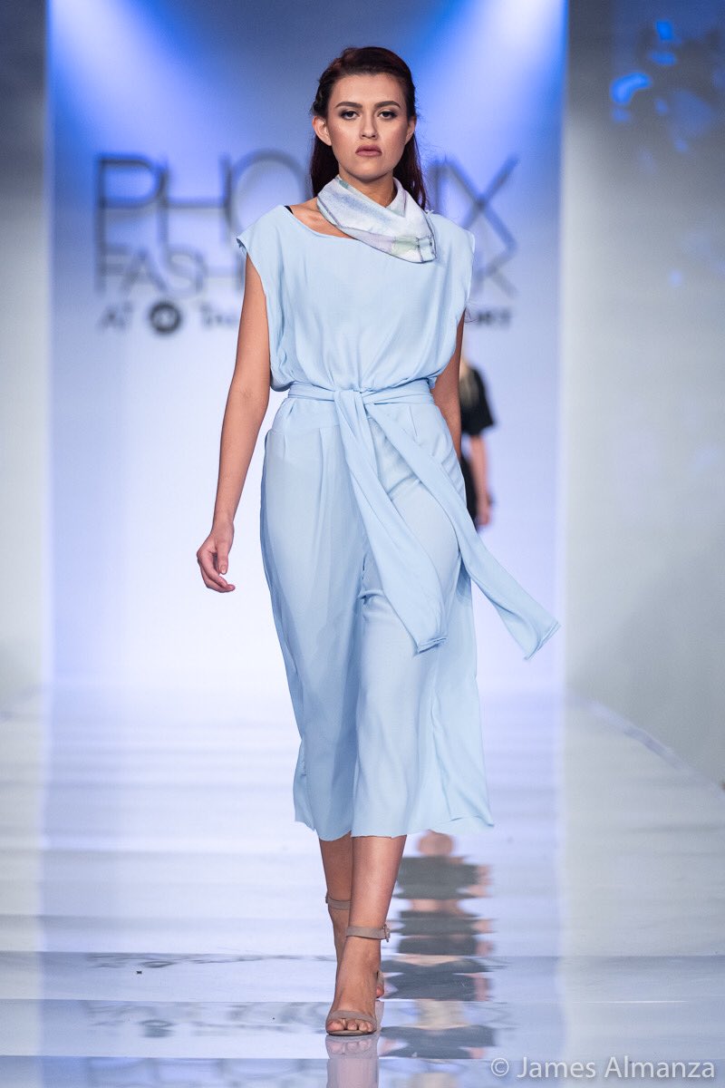 PHXFashionWeek's tweet photo. Beautiful in Blue💙 #phxfwtop40 model @_alondra_arellano looked effortlessly chic in #emergingdesigner @mollykatecline of #columbusohio https://t.co/GONmsvlS0f