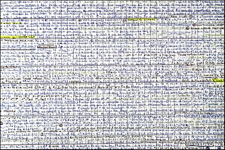 wsosaescudero's tweet image. Legalicenla: permito a mis alumnos venir a mi examen con una hoja escrita de ambos lado, con cualquier cosa. Cada año doy el premio &quot;Arte Econometrico&quot; a la mayor cantidad de info por cm2. Aqui uno de los ganadores.