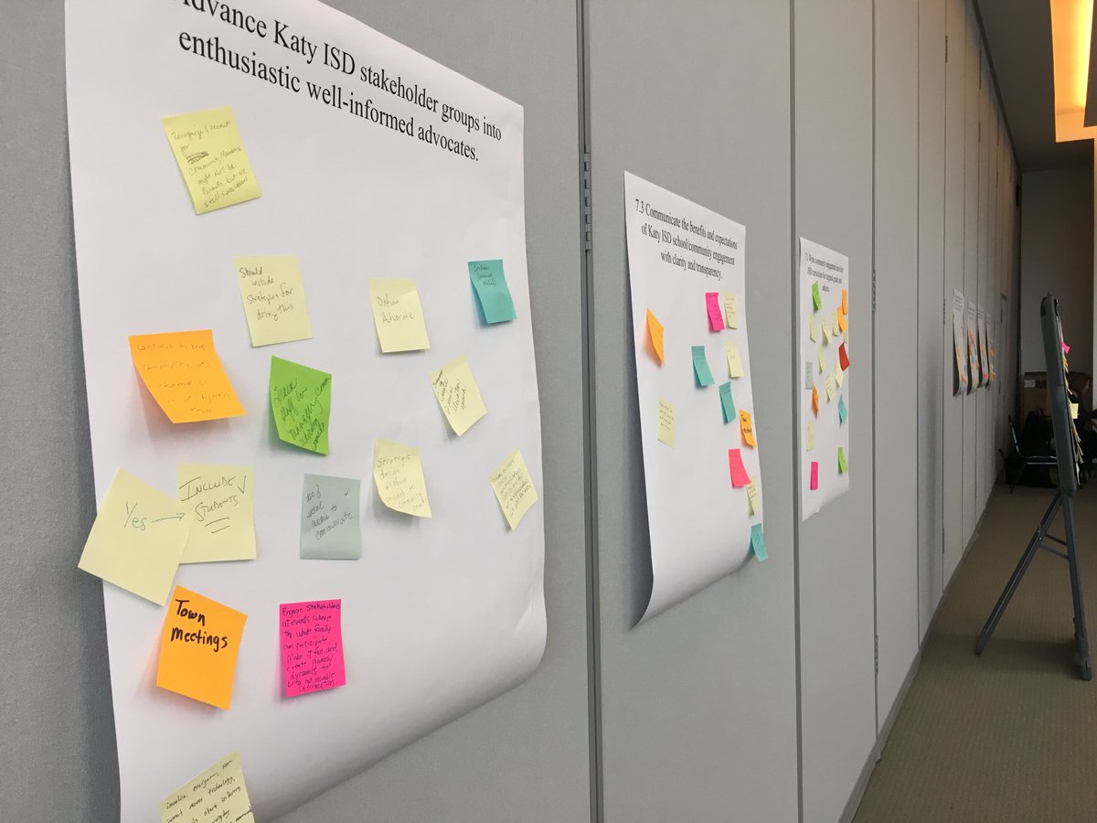 katyisd's tweet image. Providing unparalleled learning experiences to our students is a top priority. Today, teachers, staff, parents, community members and business leaders who created the #katyisd Strategic Design met to discuss year 2 progress and next steps.  #designlegacy