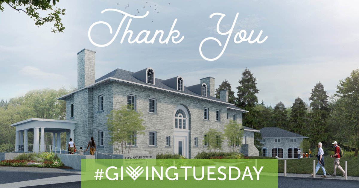 Thank you to all who participated in #GivingTuesday. Through your generous support, the Mill Creek MetroParks Foundation generated $14,846 toward the renovation of the Ford Nature Center!