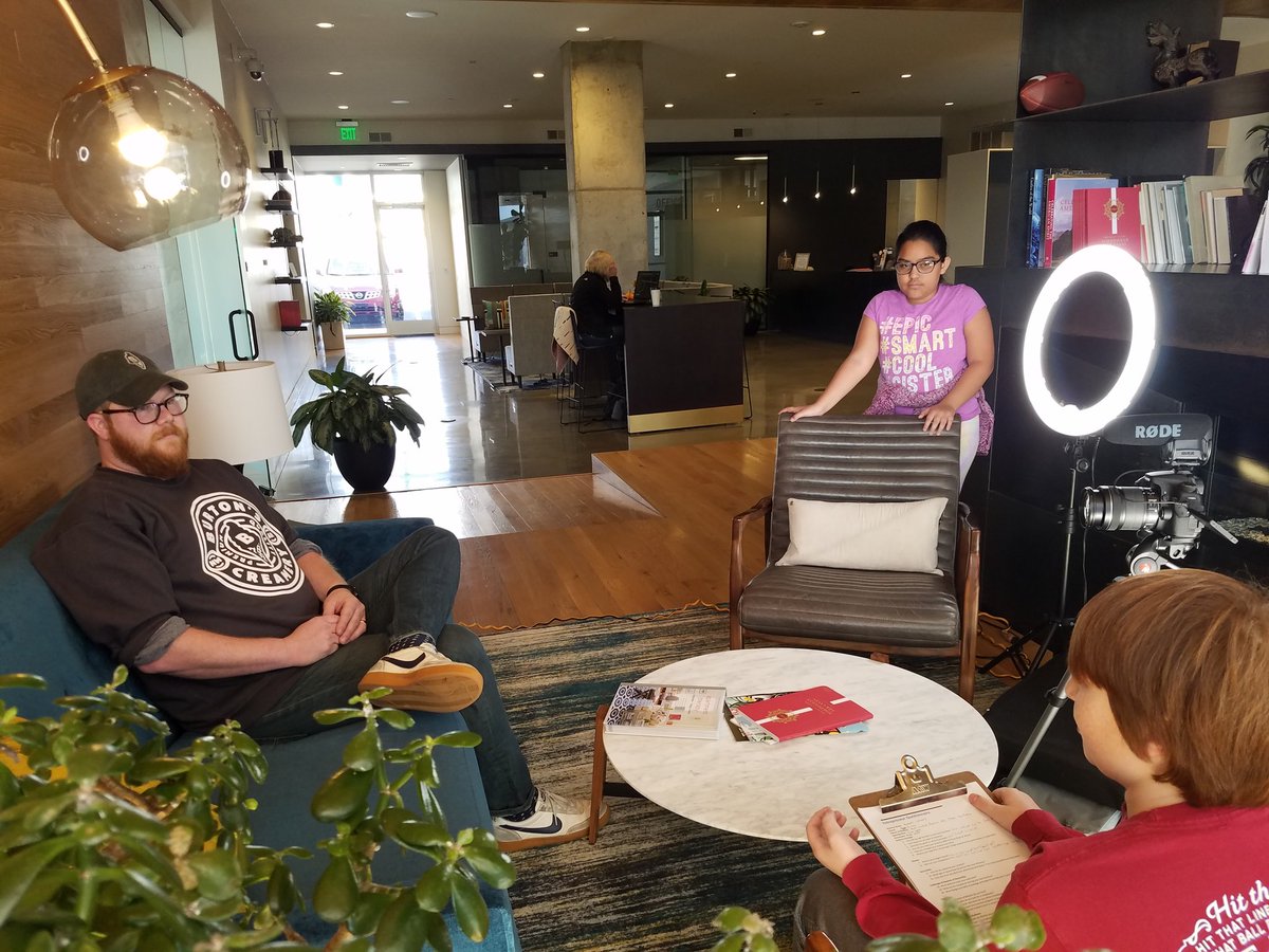 SonoraEast's tweet photo. We had a great time visiting with Ryan Burton from @burtonscreamery today. Looking forward to showcasing their business in a 360 VR Tour with @htmseast and the University of Arkansas! #virtualjobshadowing https://t.co/SfeXmPsCRV