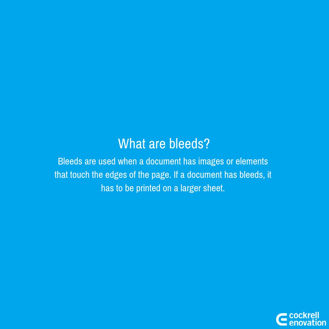 printingenuity's tweet photo. No, bleeds are not blood-related. But when you think about it... the name does make sense 🤔 https://t.co/0gi3Mz2pJs