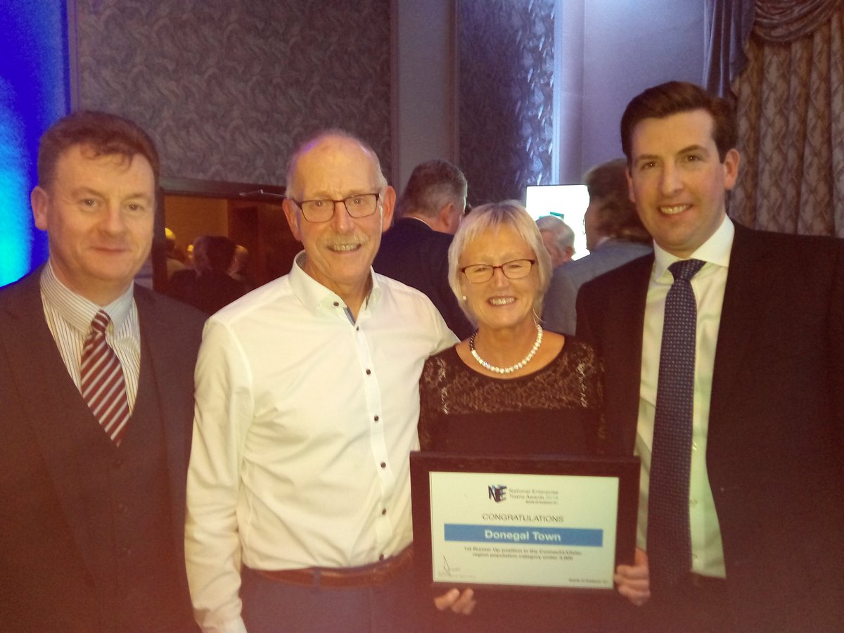 Congratulations to Donegal Town on their #enterpriseawards @donegalcouncil in Kilkenny @BarryGallagher3