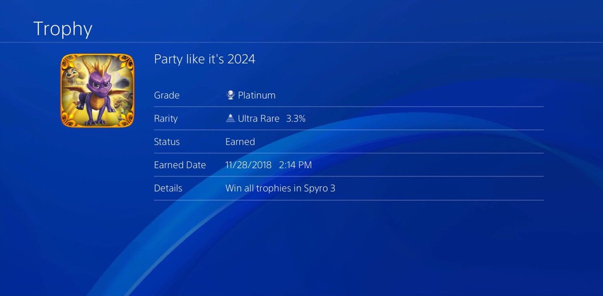 EnergyDrinkJosh's tweet image. #Spyro3YearOfTheDragon #Platinum #PartyLikeIts2024 #PS4share #PlayStation4 #ToysForBob #Activision #SanzaruGames #PS4 #PlayStation @SpyroTheDragon @PlayStation