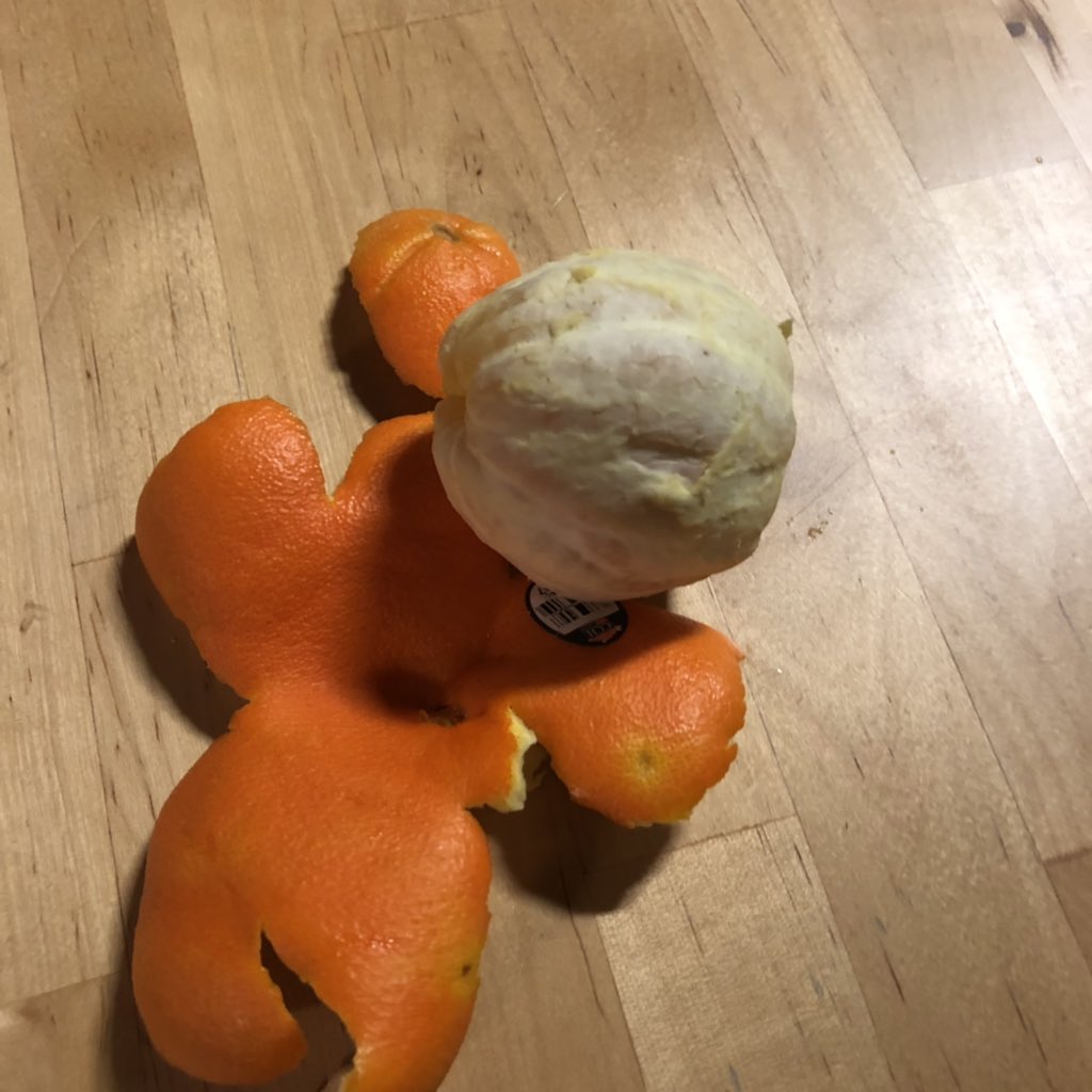 thislalife's tweet photo. I’m out here starting strong with the #onepeel of an ORANGE! Let’s go baybee! #onepeeloneworld https://t.co/slFa5EH4Hr