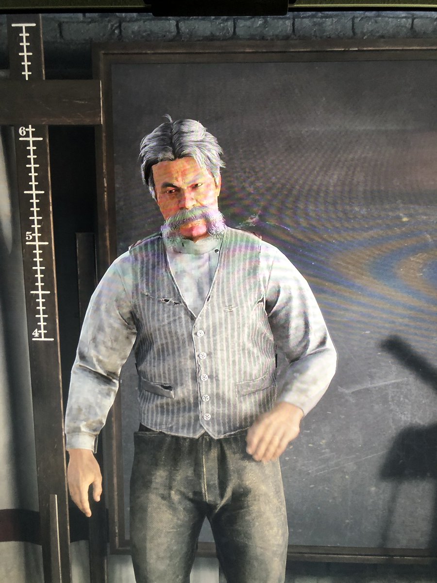 SamoaJoe's tweet photo. Loading up the Red Dead Online beta and @dirtydutchman1 is the default CAW character . Good Omens @RockstarGames good omens. https://t.co/dWL93CZFro