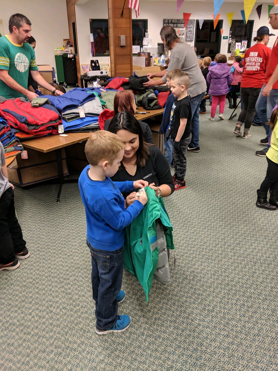 And year 6 of coats for kids is in the books! Thanks to some of our biggest supporters and helpers. Pints Barn, WSECU, Charlie's Bar &amp; Grill, and J&amp;N Concrete. 600 coats on kids. Tumwater firefighters are honored to help out such a great community.