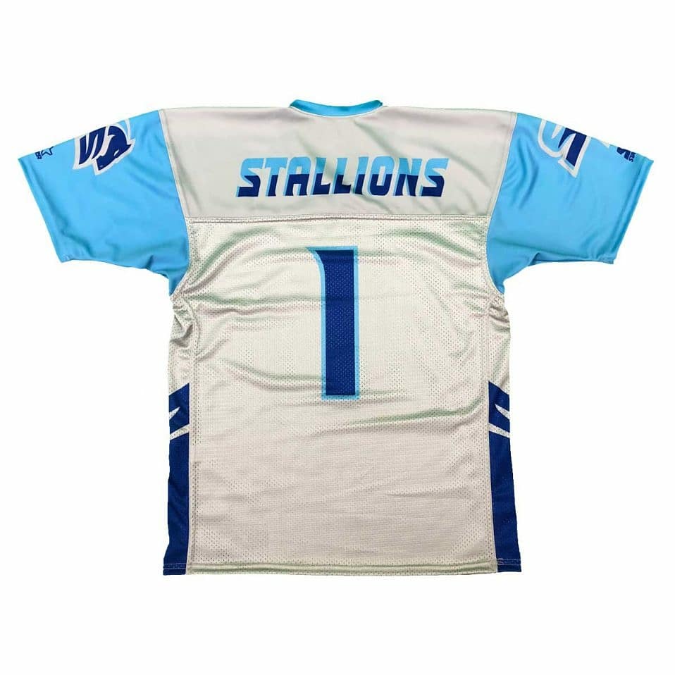 aafstallions's tweet image. Stay frosty ❄️ with an @aafstallions @Starter jacket or limited edition jersey! Get yours today at ➡️ aaf.com/shop