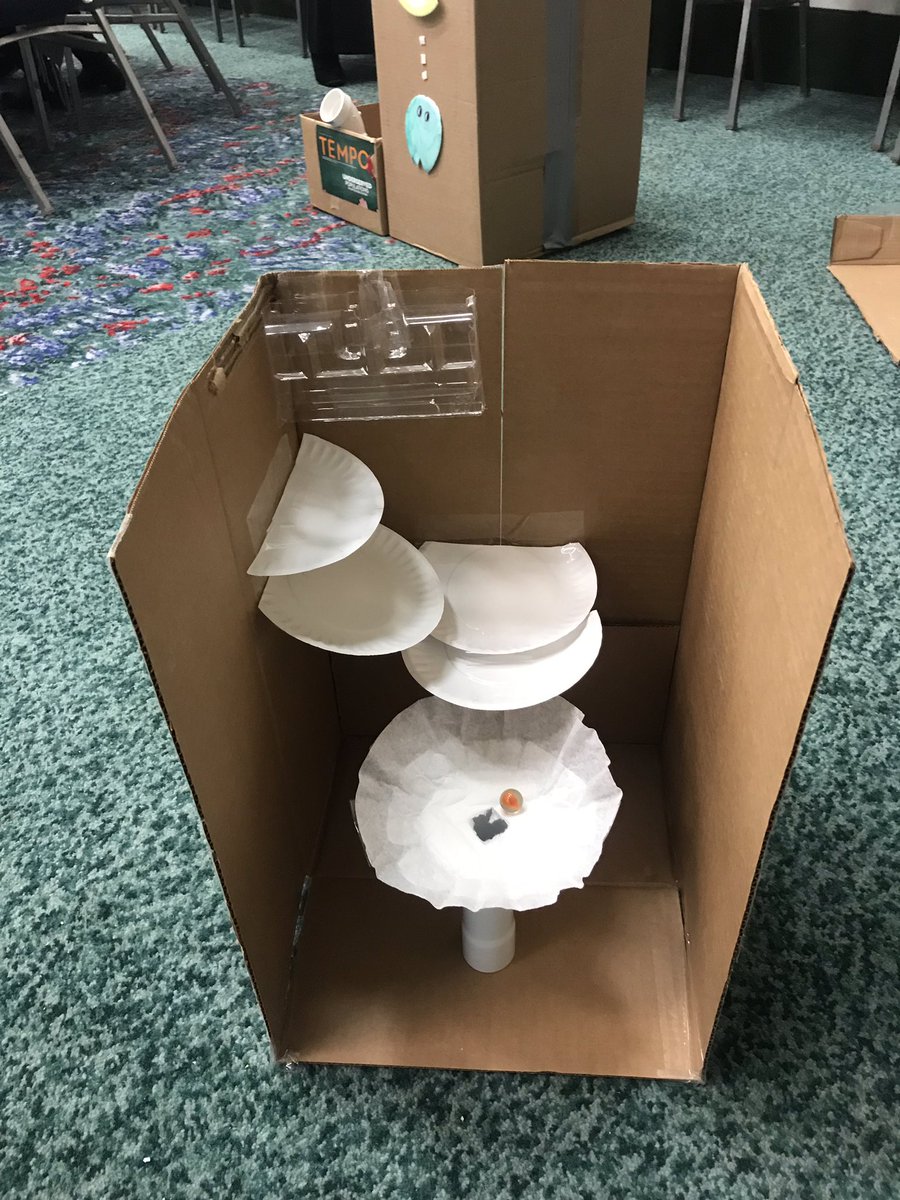 MrsBrummettGT's tweet image. Cardboard Challenge at TAGT! #giftED18 #csisd #ourWHY