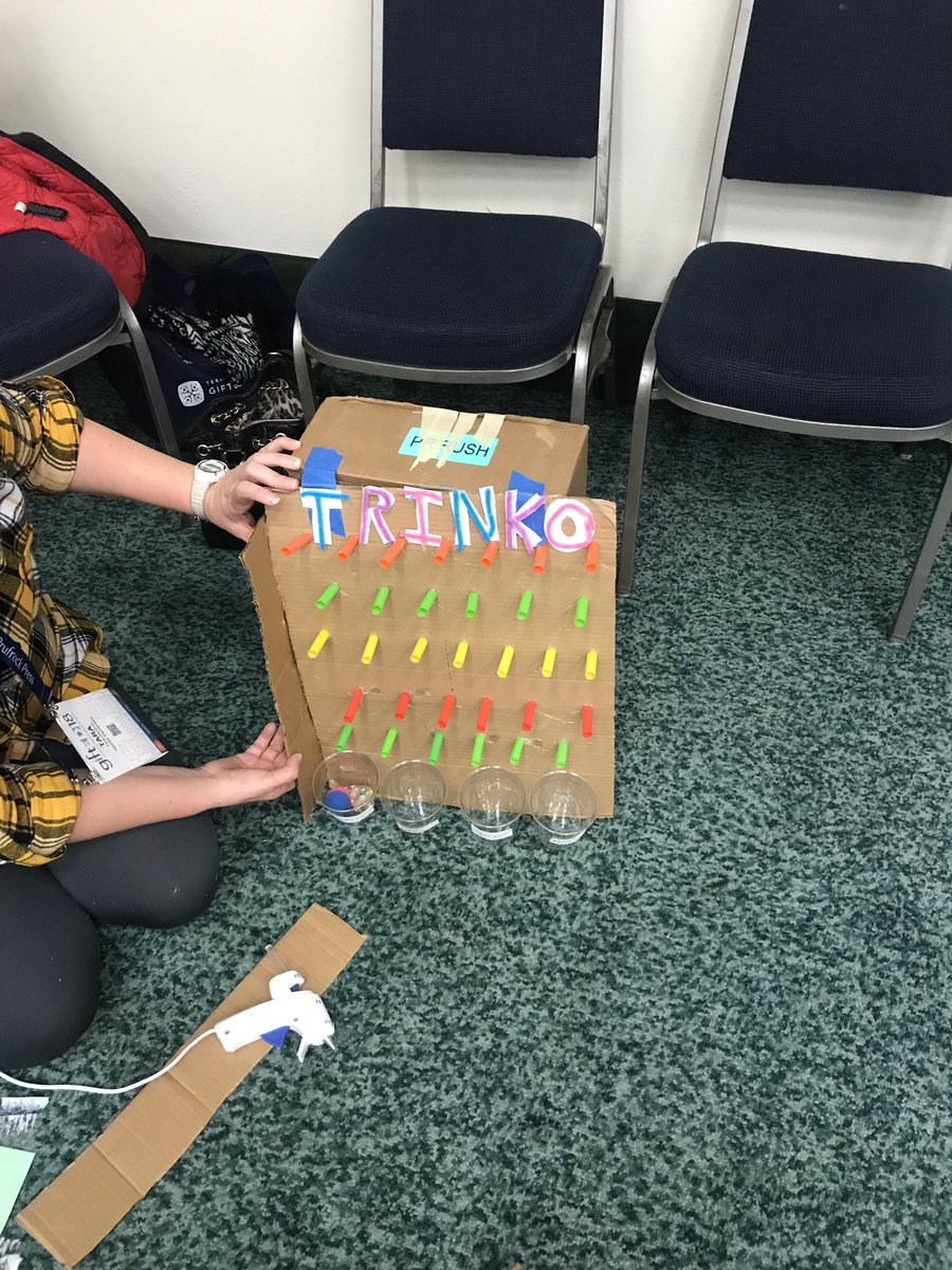 MrsBrummettGT's tweet image. Cardboard Challenge at TAGT! #giftED18 #csisd #ourWHY
