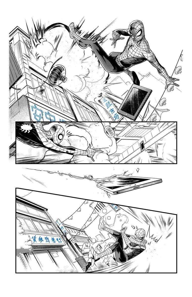 Recently I did some samples of an Amazing Spider-man script, check check check it out #Spiderman #marvel #comics #art 