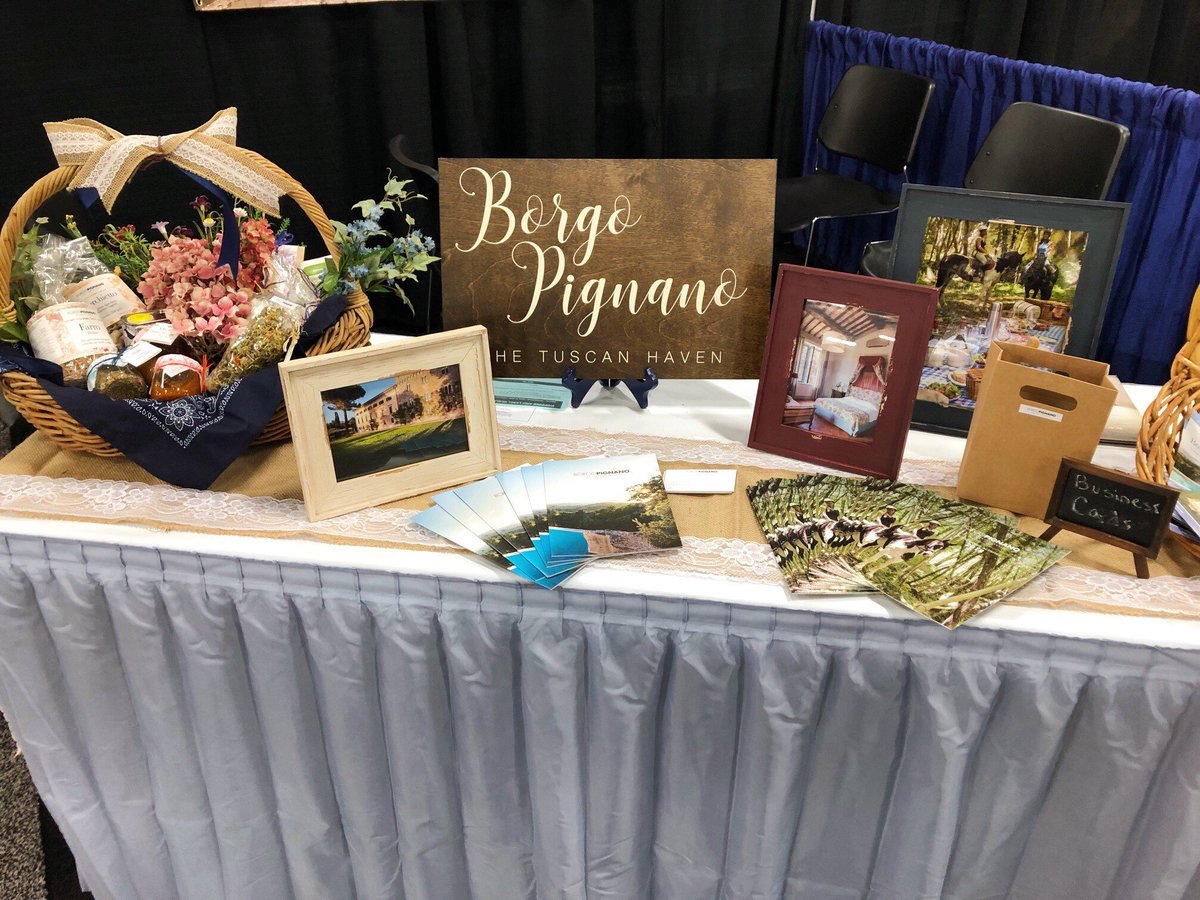 So thrilled to be representing #BorgoPignano at this year’s <a href="/signaturetvlnet/">Signature Travel Network</a> conference! Make sure to stop by booth #1315 to learn all about this beautiful #TuscanHaven. 🌳🍷🎨
 #WaterstoneCollection #LetUsInspireYou #SIGTN #STNEMBARK