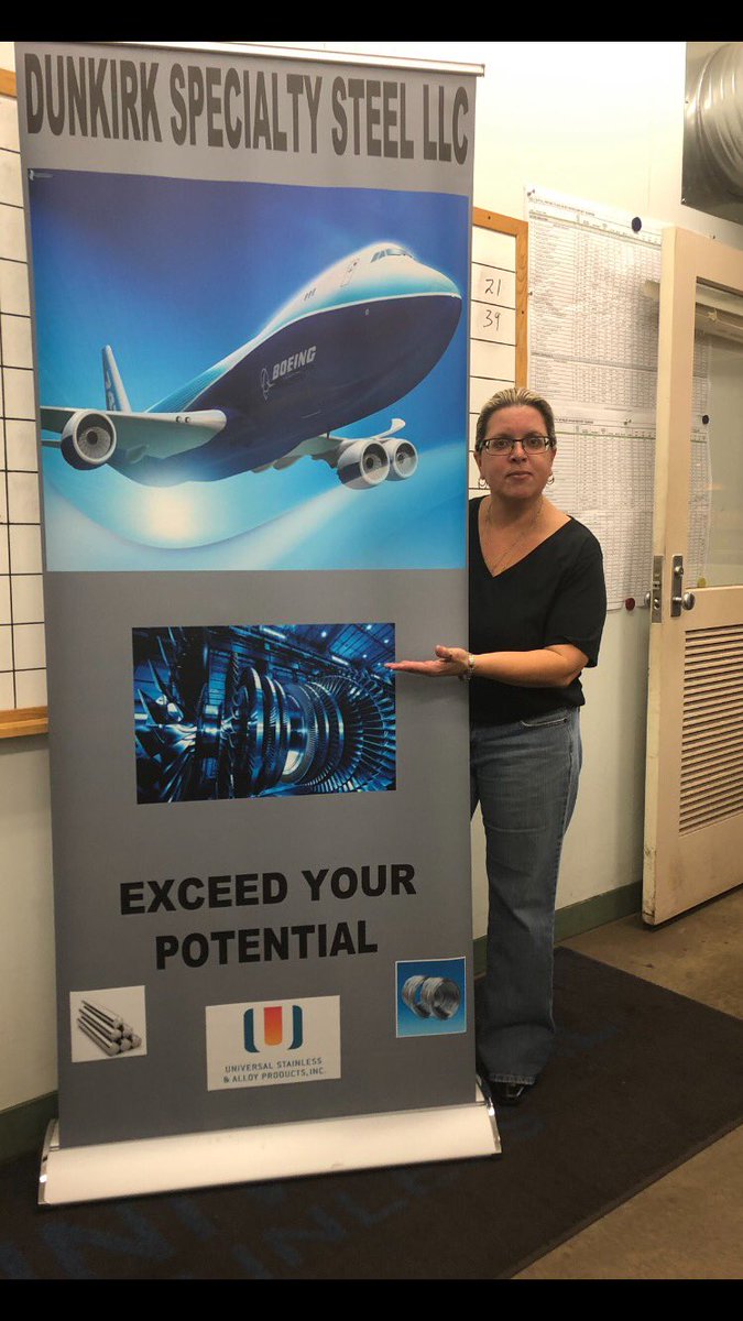 Laura Garcia, Plant Controller, Dunkirk, NY at new employee orientation meeting.