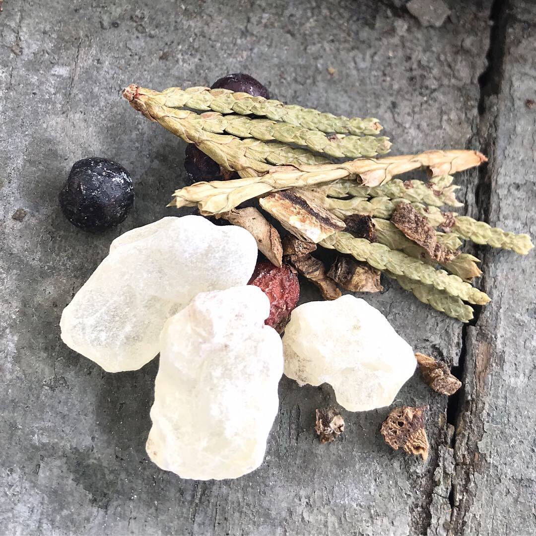 Our Solstice herbal blend, featured in our Secret Solstice Boxes and our subscription box for December. Visit us: tinycauldron.com.