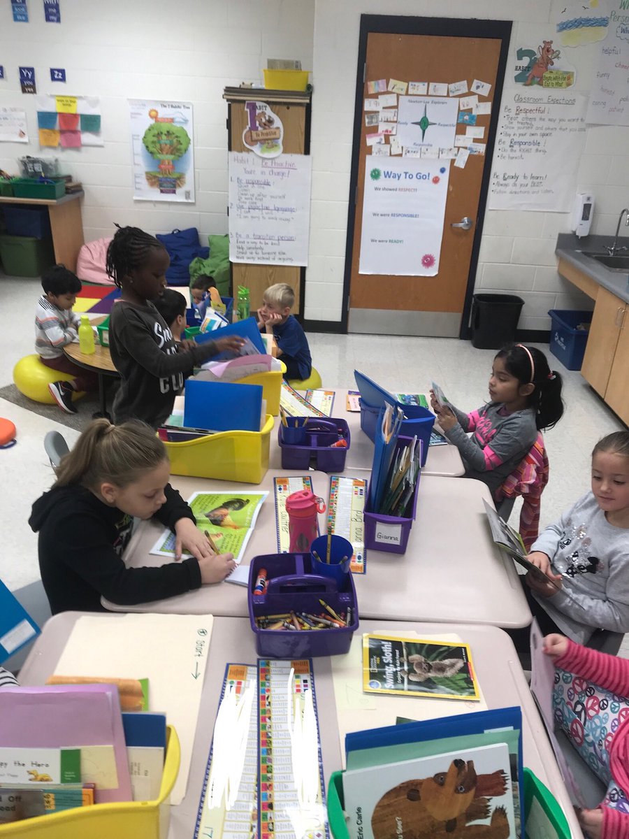 Nonfiction readers hard at work. First graders are getting “super smart”! #NLE19 #TCRWP
