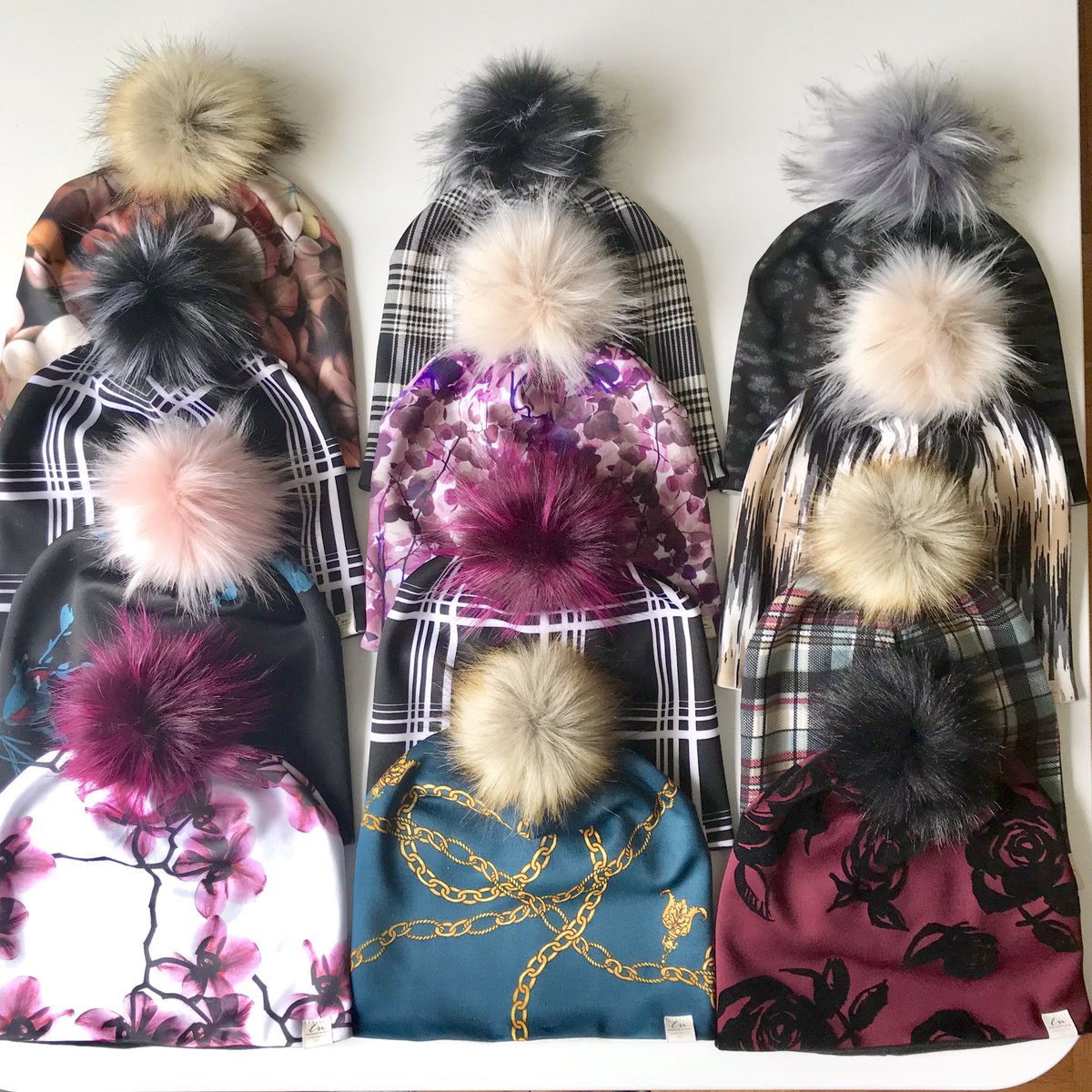 Hit up wifey on her #Etsy store etsy.me/2P98odZ and grab one of these #handmade #pompom #beanies. A perfect lil #xmasgift. #madeintheusa #xmas2018 #madeinbrooklyn #mommyandme #daddyandme