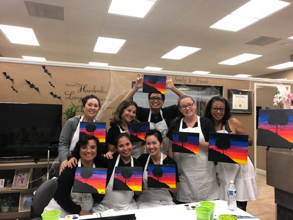 Dentist_Anaheim's tweet photo. A team that paints together stays together. Team bonding paint night: https://t.co/es6Gvdu3mx

#team #teamwork #dentist #anaheim #dentistry #painting #art #painnight https://t.co/QgVYbnBtTH