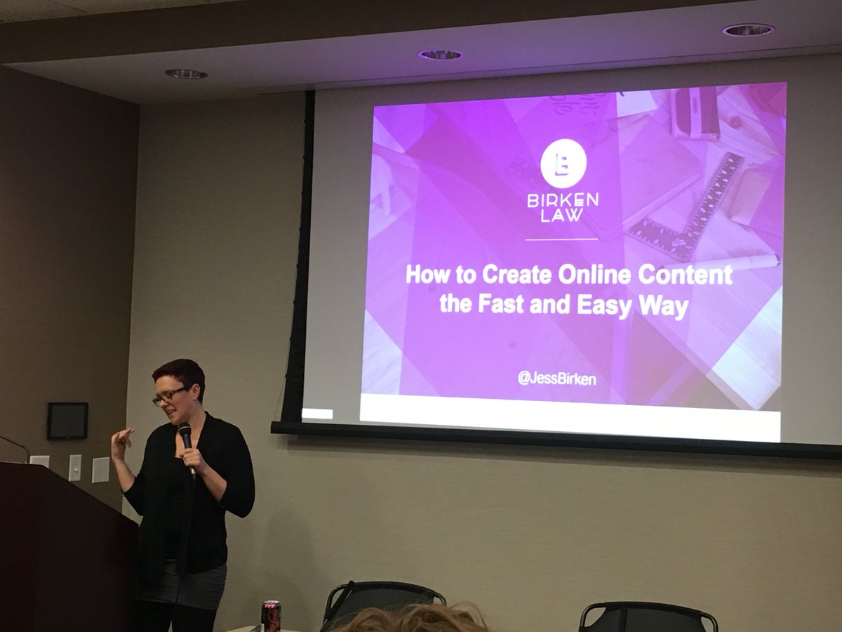 HCBA_MN's tweet photo. A big shout out to ROCKSTAR @JessBirken for her #TechPractice Talk: How to Create Online Content the Fast &amp; Easy Way. Stay tuned for more events like this! https://t.co/rIE82AdvZe