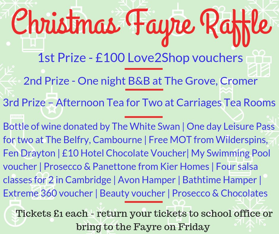 fenhil pta on twitter don t forget to sell raffle tickets to