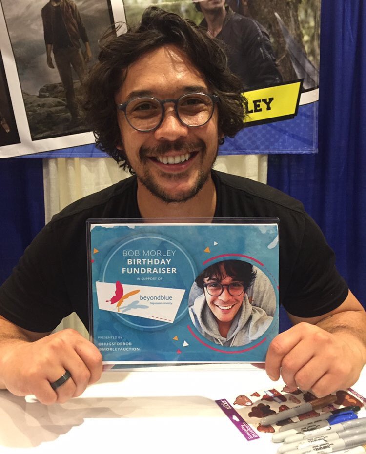 MorleyAuction's tweet photo. Over on our ebay account you can find 3 things SIGNED by Bob Morley that are up for auction. The money raised will be donated to @beyondblue in Bob’s name for his birthday! Please help get the word out to as many Bob fans as possible :) Link: https://t.co/jC1xP7QZSL https://t.co/ixLO6Z6YYU
