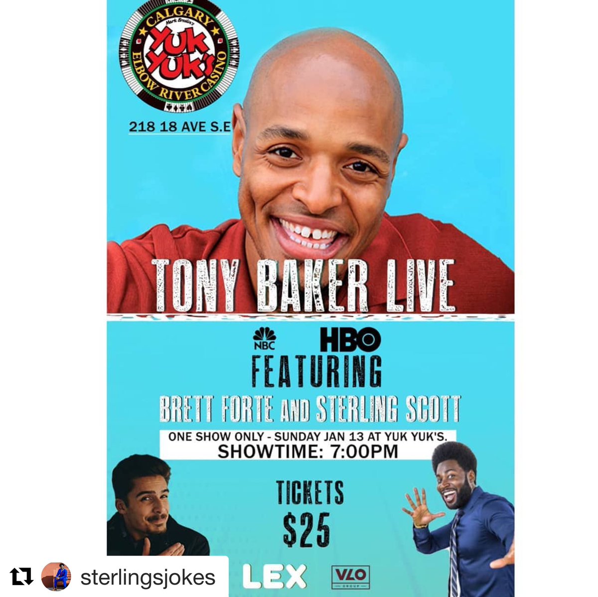 The VLO Group (@thevlogroup) on Twitter photo 🚨January 13th🚨it's going down <a href="/YukYuksCalgary/">Yuk Yuk's Comedy Club Calgary @ Elbow River Casino</a> on January 13th at 7pm. Make sure to come see these stars. Get your tickets ASAP they are going fast. Click the link in my bio. #Support 🚨January 13th🚨it's going down <a href="/YukYuksCalgary/">Yuk Yuk's Comedy Club Calgary @ Elbow River Casino</a> on January 13th at 7pm. Make sure to come see these stars. Get your tickets ASAP they are going fast. Click the link in my bio. #Support