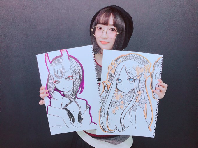 Fgo カルデア放送局 で悠木碧さんが描いたイラストのプレゼントが決定 アビー と 酒呑 の2作品を抽選で2名様に インサイド