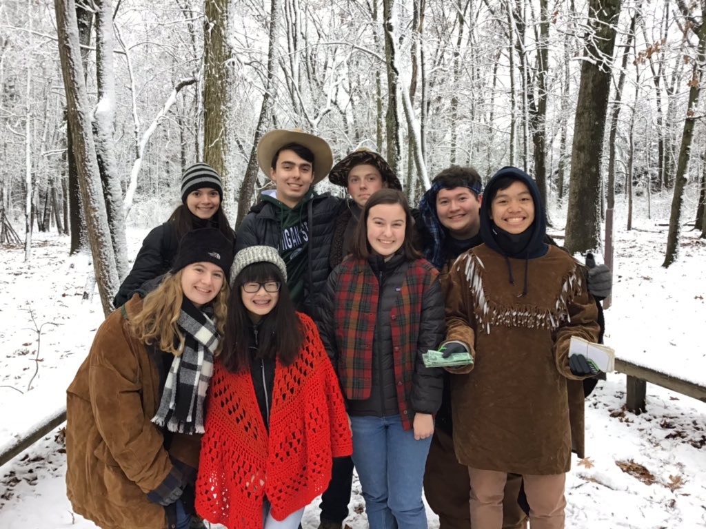 KarenSocier's tweet photo. Our awesome cabin leaders!!!  #leothinkers @MissAKochanski @_edetmer @kj_palma https://t.co/flPeGAbGwt