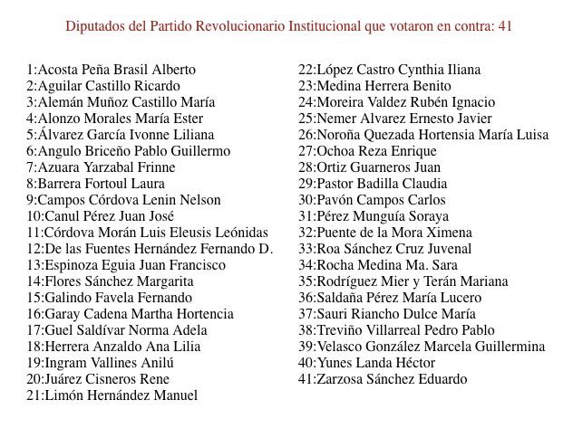 tatclouthier's tweet photo. ¡Fuera el fuero!
Contacta a tus diputados y pídeles que la próxima vez que se discuta la ley, aprueben la legislación. https://t.co/225PJlliCN