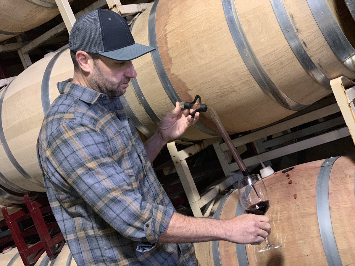 TechPurdue's tweet photo. #PurduePolytechnic alum Erik Miller moved to Calif. and, in 2004, took a giant leap when he bought the first fruit to make into his own wine. His company is named Kokomo Winery. @GaryBertoline will share the story soon. #TakeGiantLeaps #Purdue150 #TechieTour2018 @KokomoWinery https://t.co/AOFck3eL4y