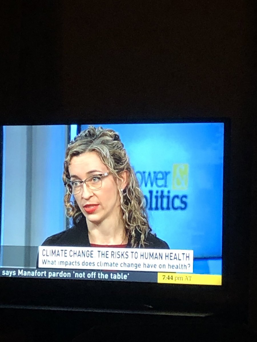 snewbery1's tweet photo. Great job by the inspiring @courtghoward on @PnPCBC tonight talking about the greatest risk to our collective health: climate change.  Kudos to you @courtghoward!@CAPE_Doctors @Melissa_Lem https://t.co/OyOlcDtwAL