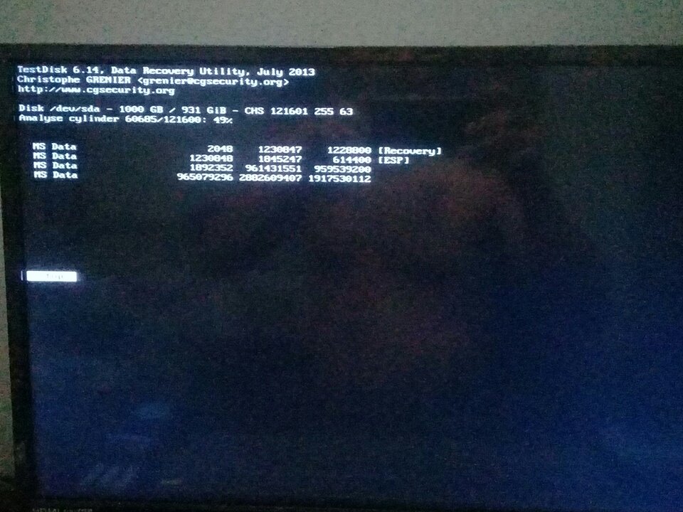 fpugahenriquez's tweet image. #testdisk hazte el milagrito xD...