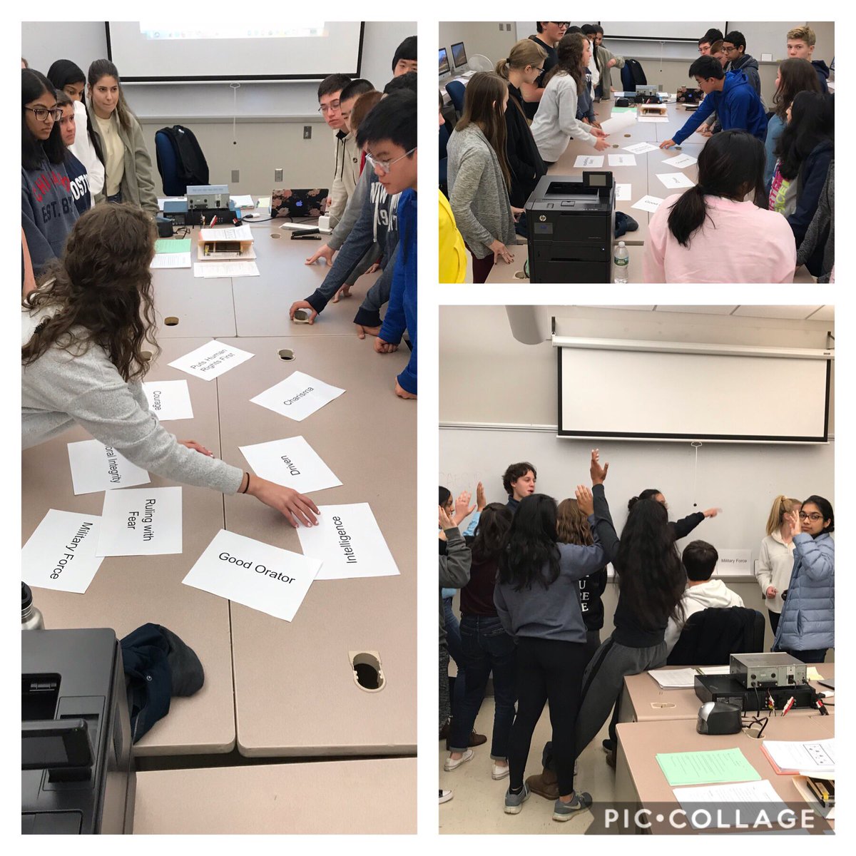 What does it take to be an effective leader? Students in class are using rhetoric to sort that out! #JuliusCaesar #Shrewsburylearns