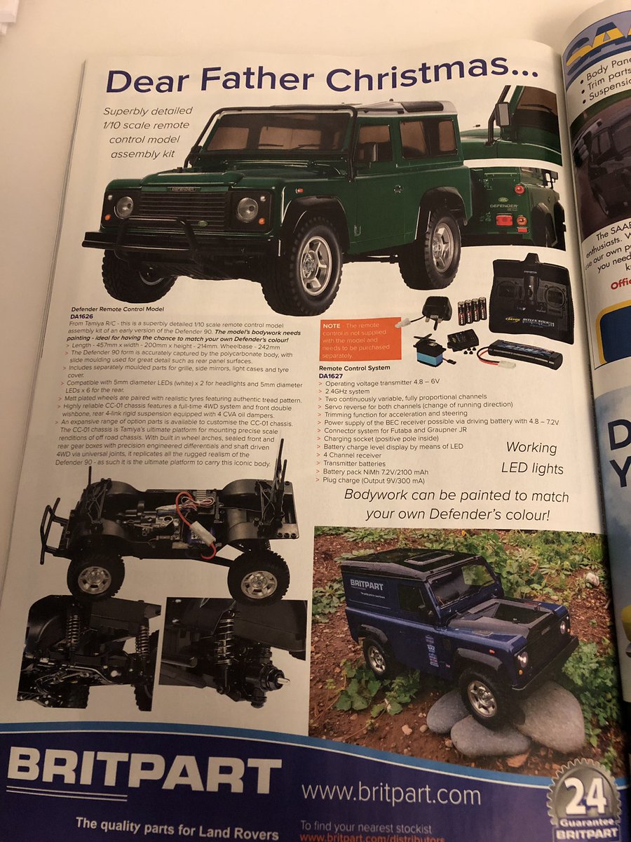 cwdhull's tweet photo. @PaulbrooksAMG found you a present from Santa! Might be a new addition to the collection. #remotecontrolledcar #RCCar #defender #LandRover https://t.co/GwI2Q8zGVp