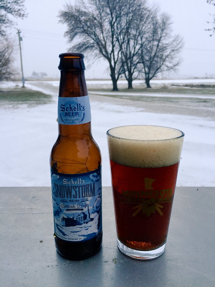 IowaCraftBrews's tweet photo. Seems appropriate. @SchellsBrewery @rectecgrills #snowstorm #schells #porkchops https://t.co/kGzkQXckGK