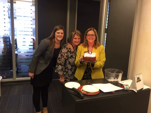 Celebrating Kim's birthday today with cake and a number of treats. The team is busy working so we're sure to get our favourite treat first.#lotsofsugar ⁦<a href="/KimNWood_TD/">Kim Wood</a>⁩ ⁦<a href="/SanaHubaishy/">Sana Hubaishy_TD</a>⁩ ⁦<a href="/LeonaDonnelly2/">Leona Donnelly</a>⁩ ⁦<a href="/darcy_kelly/">Darcy Kelly</a>⁩