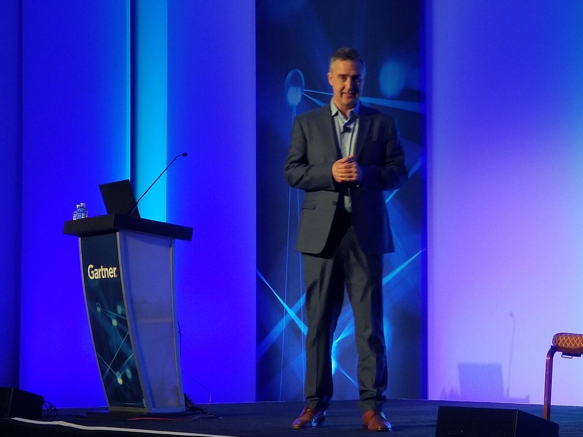 ShawnAker's tweet photo. What is API Management?  Portal, Gateway, and Policy.  Mark hits it out of the park again! @TheMarkONeill @Gartner_inc #GartnerAPPs https://t.co/0Khn6gItyy