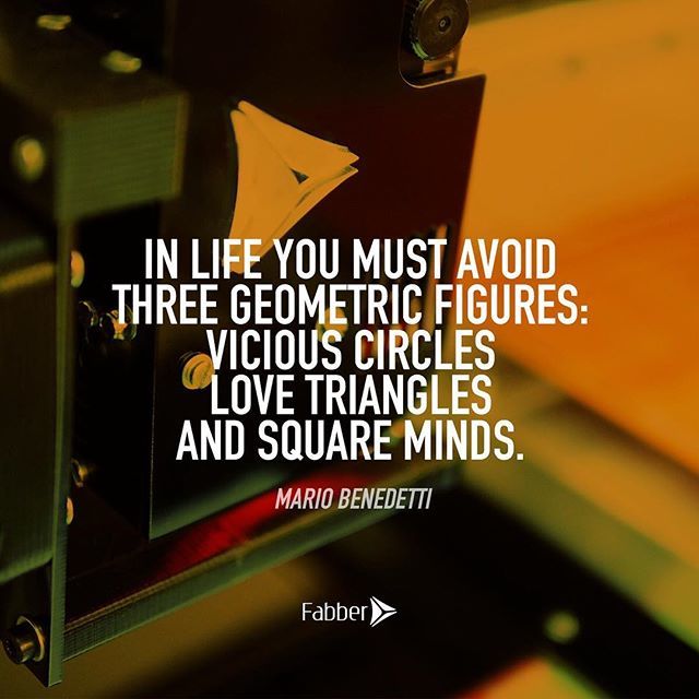 Fabbercorp's tweet photo. En la vida hay que evitar tres figuras geométricas:
los círculos viciosos
los triángulos amorosos
y las mentes cuadradas

Mario Benedetti
.
#quotes #positivity #behappy #fabber644 #largeformat #3dprinting #3d #fabber #productdesign #industrialdesign #IDS… https://t.co/ERZSXru51I https://t.co/RNzmD7BGTd