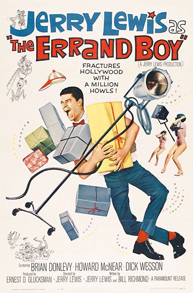 FilmNewsNos's tweet photo. 🎬MOVIE HISTORY: 57 years ago today, November 28, 1961, the movie ‘The Errand Boy’ opened in theaters!
#JerryLewis #BrianDonlevy #HowardMcNear #DickWesson #RobertIvers #ReneeTaylor #StanleyAdams #KathleenFreeman #IsobelElsom https://t.co/CF7T54DrAs