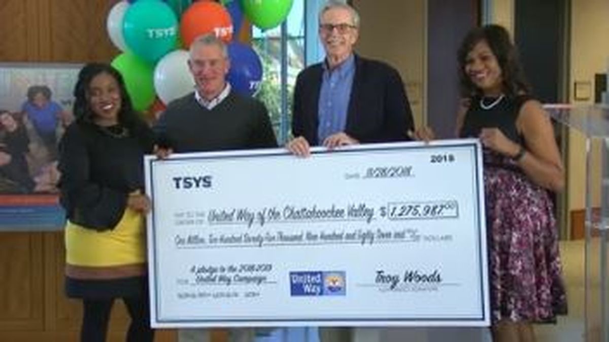 WXTX54's tweet photo. TSYS raises $1M+ for United Way campaign >> https://t.co/qfoe3Jgtgo https://t.co/OMTg7GWWvj